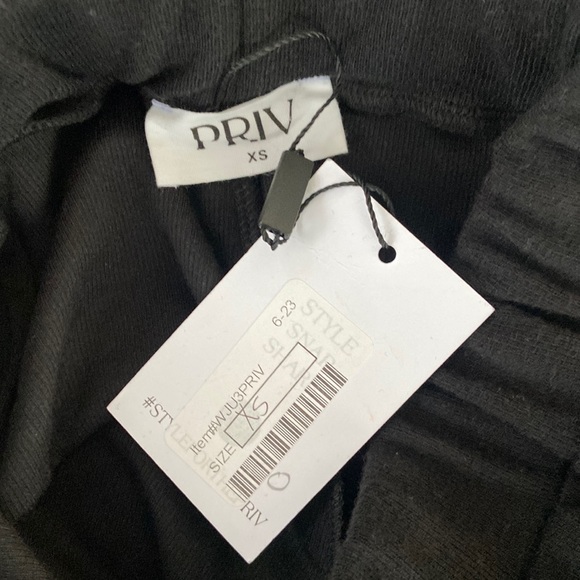 Luxe by Priv Black Wide Leg Sarah Sweater Knit Joggers Size XS - Picture 6 of 8